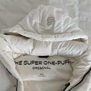 Aritzia White Puffer Jacket